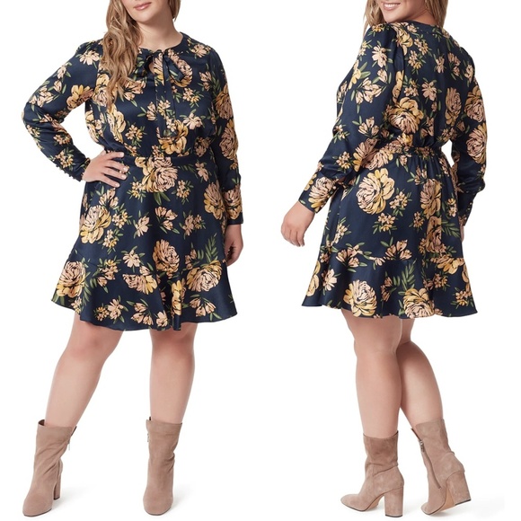 NWT Jessica Simpson Davina Floral Mini Dress in Sweet Escape - Picture 4 of 6